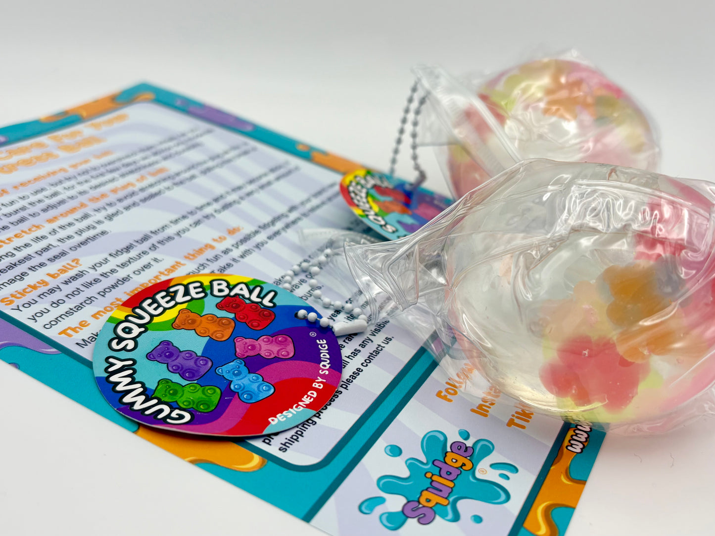 Gummy Squeeze Ball Maltose Filled Stress Ball