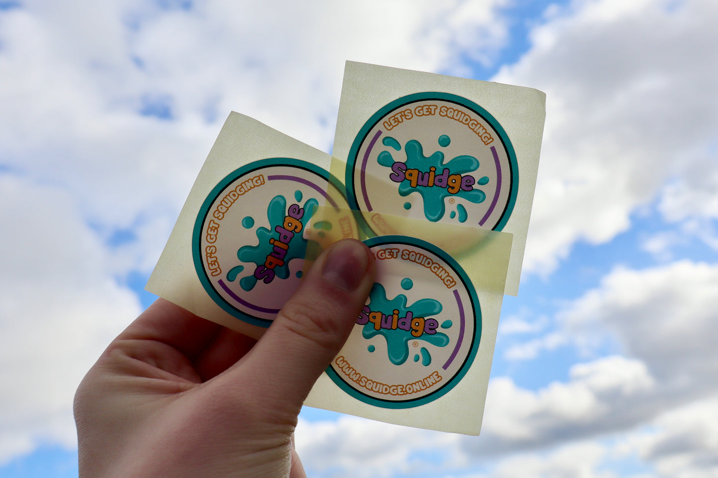 5cm "Let's Get Squidging" Squidge Sticker Decal for Bottles, Notebooks & Gifts