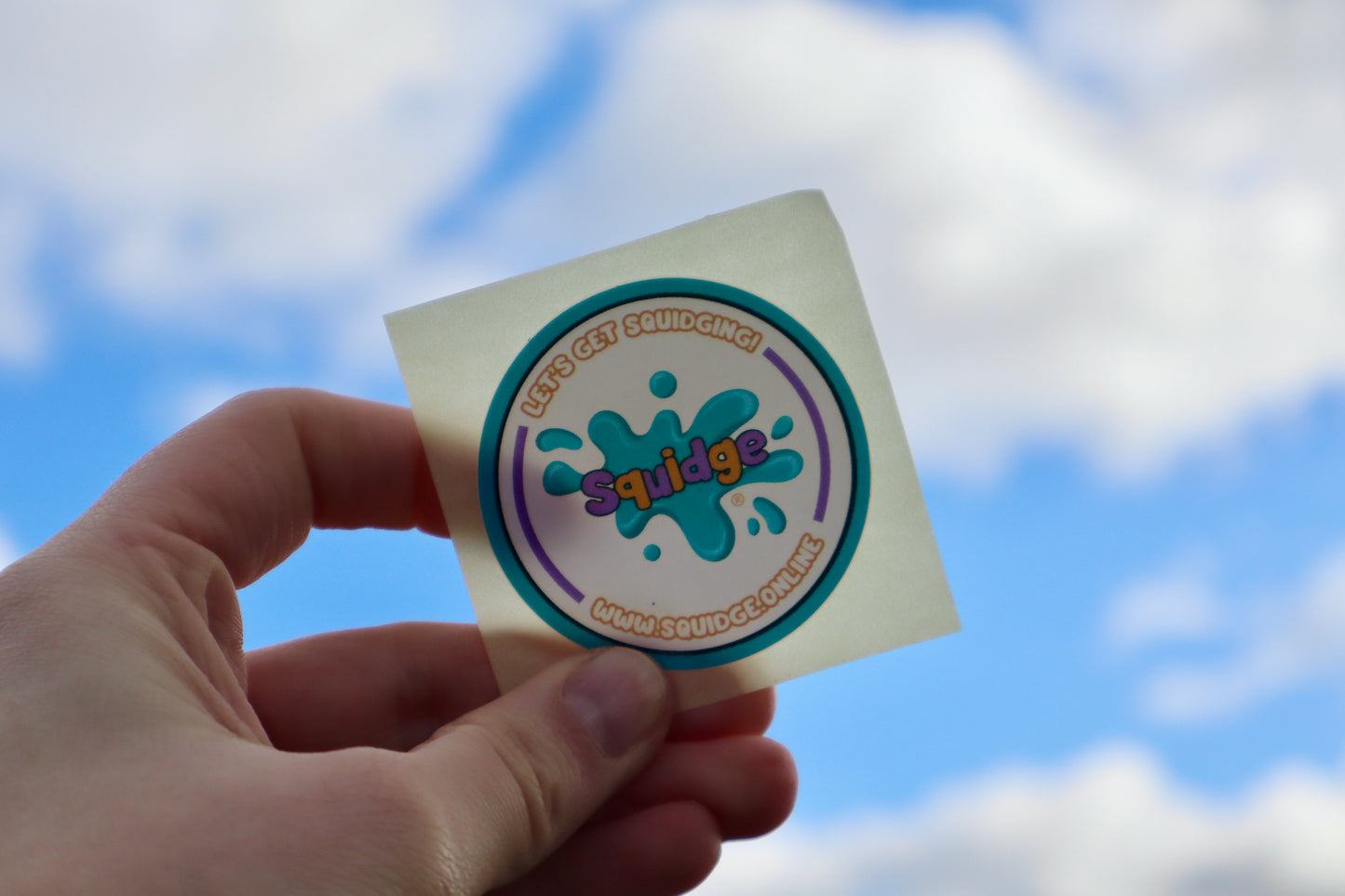 5cm "Let's Get Squidging" Squidge Sticker Decal for Bottles, Notebooks & Gifts